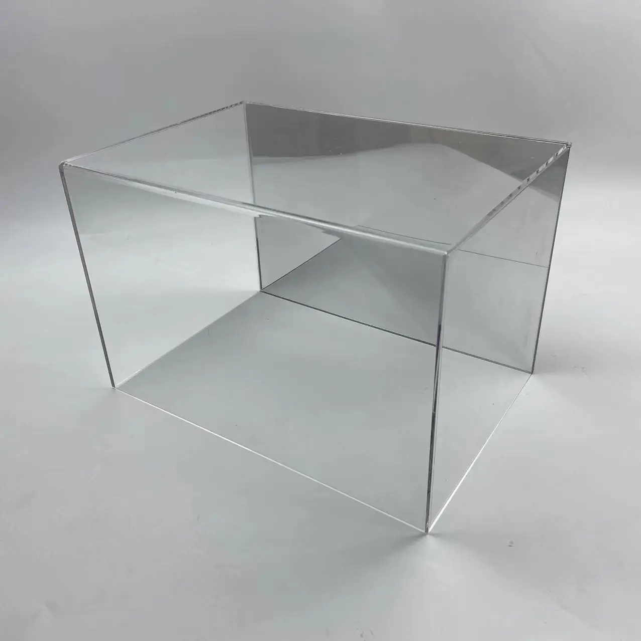 JIHONG Wholesale Acrylic Display Shoe Box Multi functional Storage Display Stand Transparent Acrylic Size Customizable