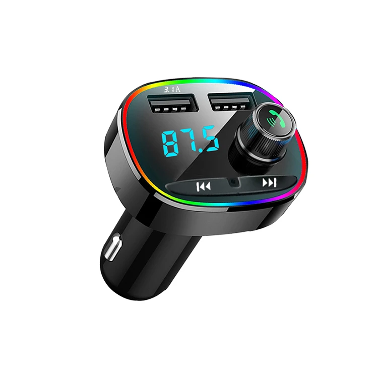 Wholesale Multifunctional Universal Car Wireless Fm Transmitter Handsfree Mp3 Player Stereo With Dual Usb Charger
