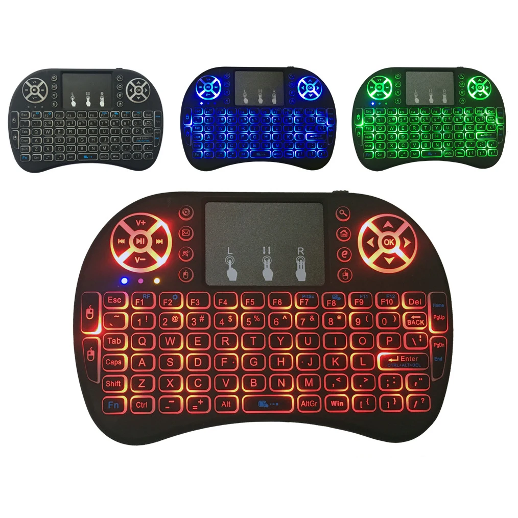 Мини беспроводная клавиатура сенсорная панель клавиатуры Пульт дистанционного управления для Android TV BOX PC PS3 геймпад AirMouse i8