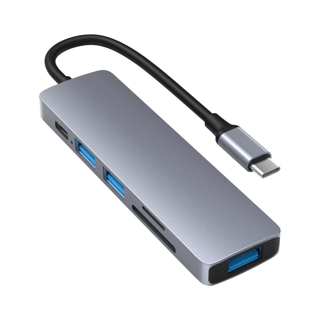 2022 Hot Sell Type-C Hub Adapter  6 in 1  Usb-C Docking Station with PD  55W Fast Charging