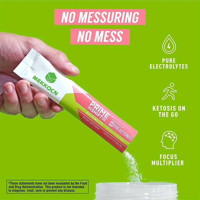 Keto supplement D-BHB + Electrolyte Powder  Drink Mix Packets for Rapid slimming Drink Stick Energy supplement