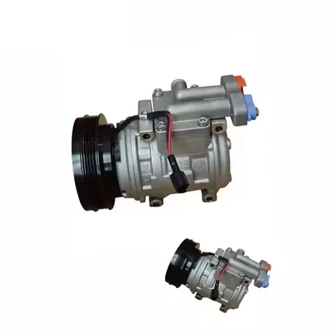 Heavy duty ac dc air compressor DH220-5 4PK 10PA15C 24V R134a AC Compressor