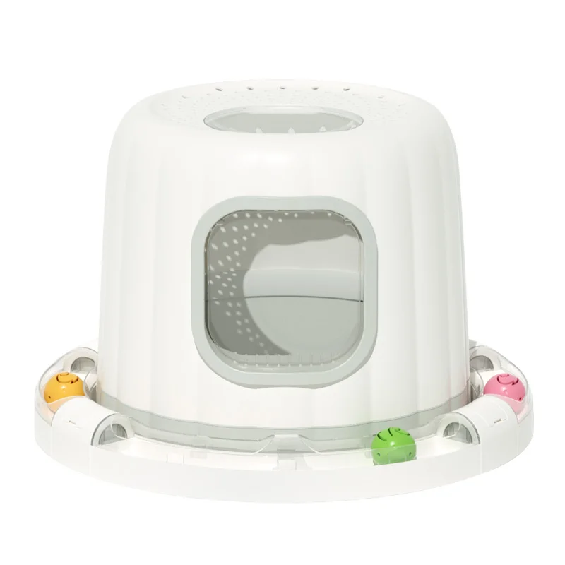 SUNSUN Pet Supplies Eco-friendly Indoor Sleeping PP/ABS Material Plastic Cattery Pudding Cat Nest with Top Vent