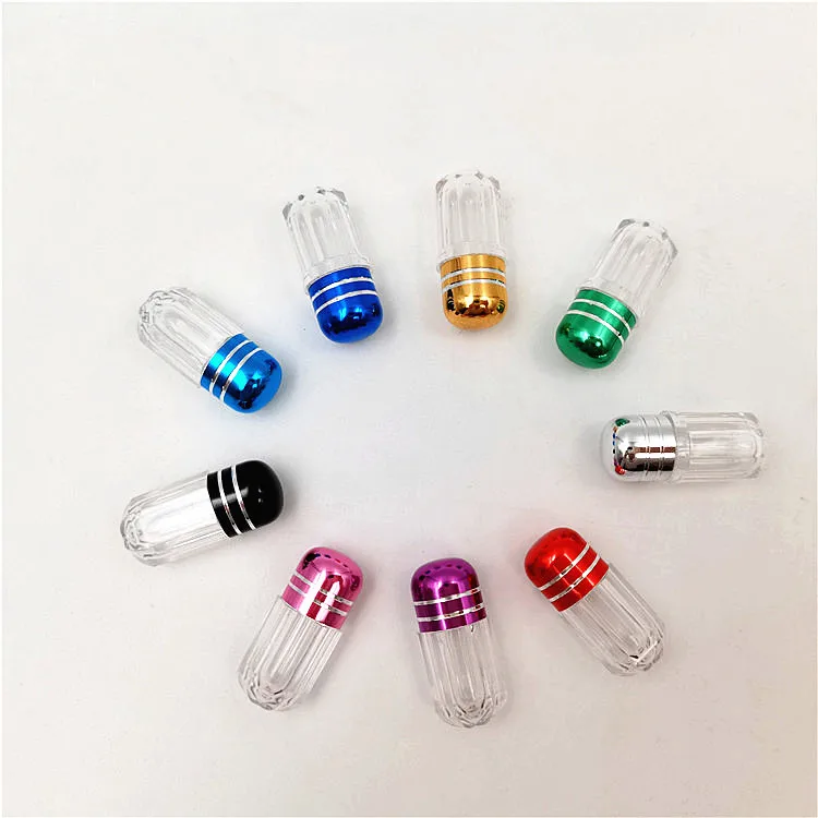 Acrylic High Grade Ps Plastic Health Care Product Packaging Bottle Single Empty Capsule Shell Sub Powder Mini Bottle  in stock