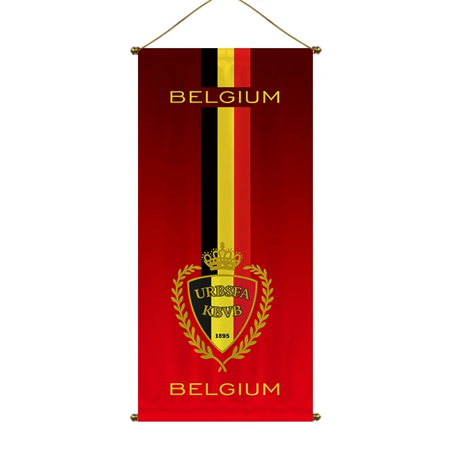Custom Belgian football team hanging flag team flag custom Belgian football club team hanging flag