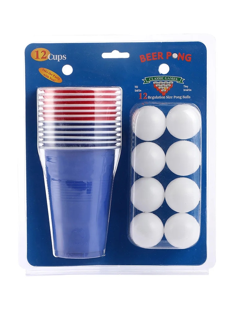 Creative Table Game Bar Supplies Fun Outdoor Leisure Quantity Color Customization Set Beer Pong Red Party Cup