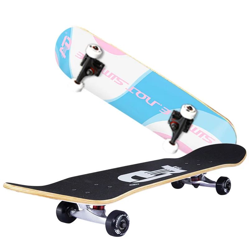 Hot sale 31 inch 4 PU wheels long skateboard with high quality truck skateboard for outdoor sports