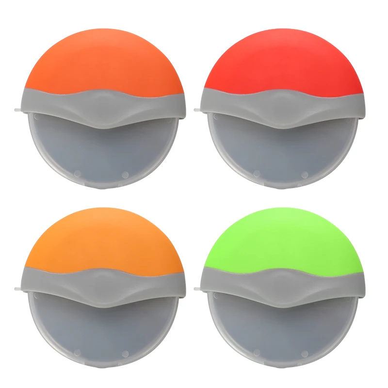 Amazon hot sale protective blade guard safe storage handheld sharp slice pizza wheel cutter with cover