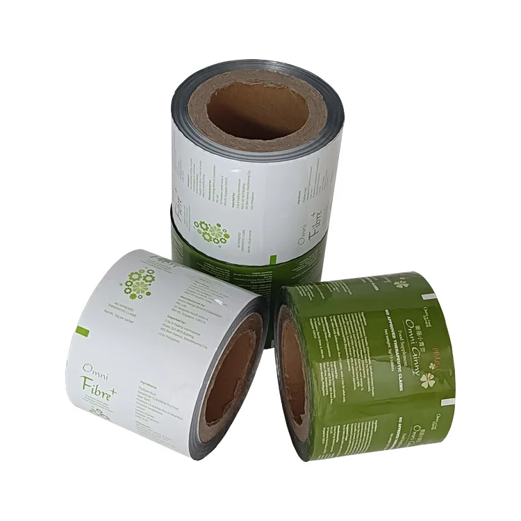 3g Food Supplement 3 layers of composite aluminum foil roll film Food grade plastic packaging film