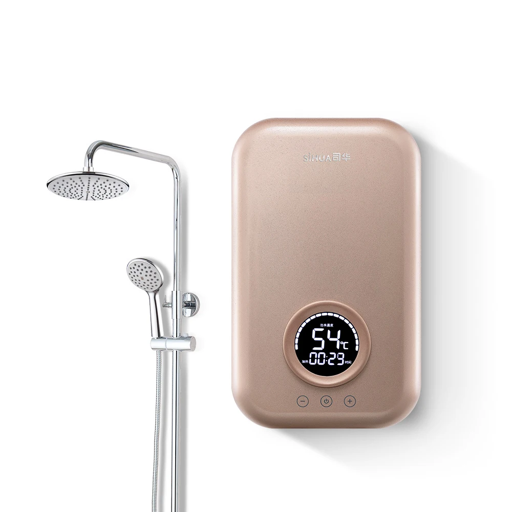 6.5kW-9kW  240V Small Hot Water Tankless Instant Electric Shower Water Heater Geyser Hotel And Home Kitchen And Bathroom