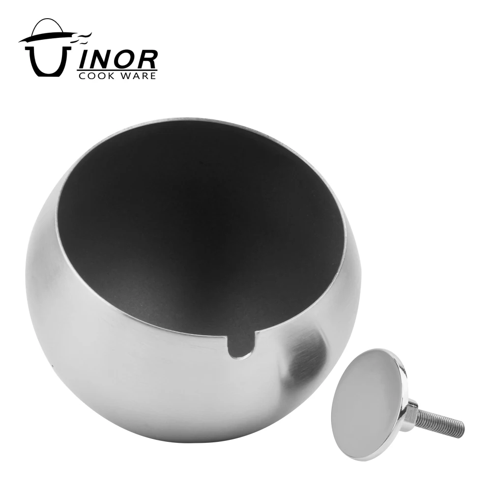 Personalized water windproof commercial portable ashtray, funny table top metal cigarette ashtray outdoor / indoor