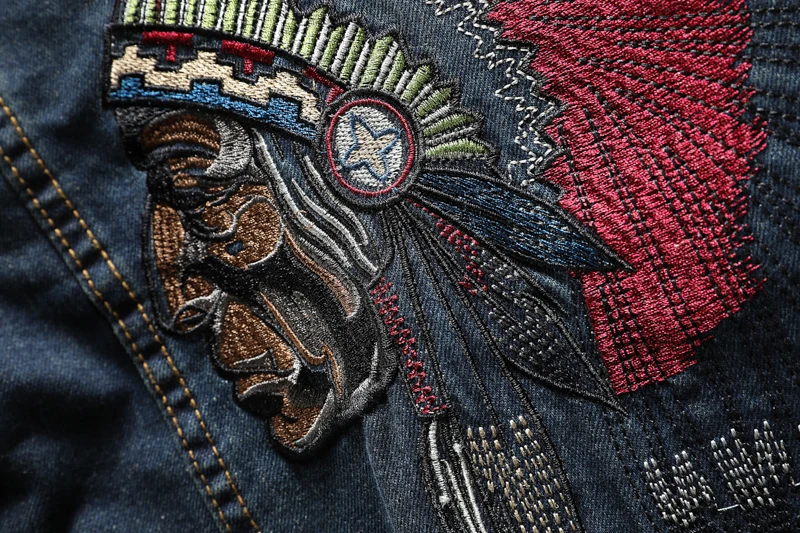 
2020 trendy new custom jean striped jackets style all match casual blue jeans jackets hot sales custom men jackets 