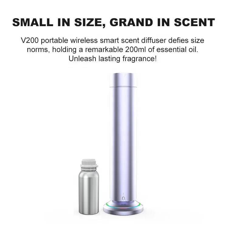Trending Products 2024 New Arrivals Phone Charging Fragrance Aluminum Aroma 360 Air Mini Wireless Scent Diffuser