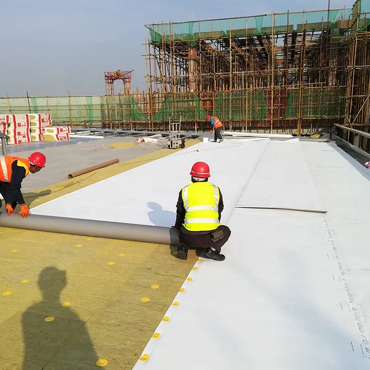 TPO Rubber Roofing Material 45mil 60mil Waterproof TPO 10x100ft 20x100ft Roof TPO Membrane