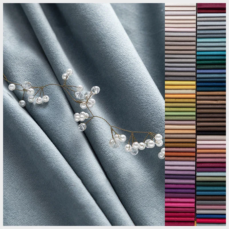 Factory Wholesale Sofa Fabric Velvet Textile 100% Polyester Holland Velvet Upholstery Fabrics For Sofas and Furniture