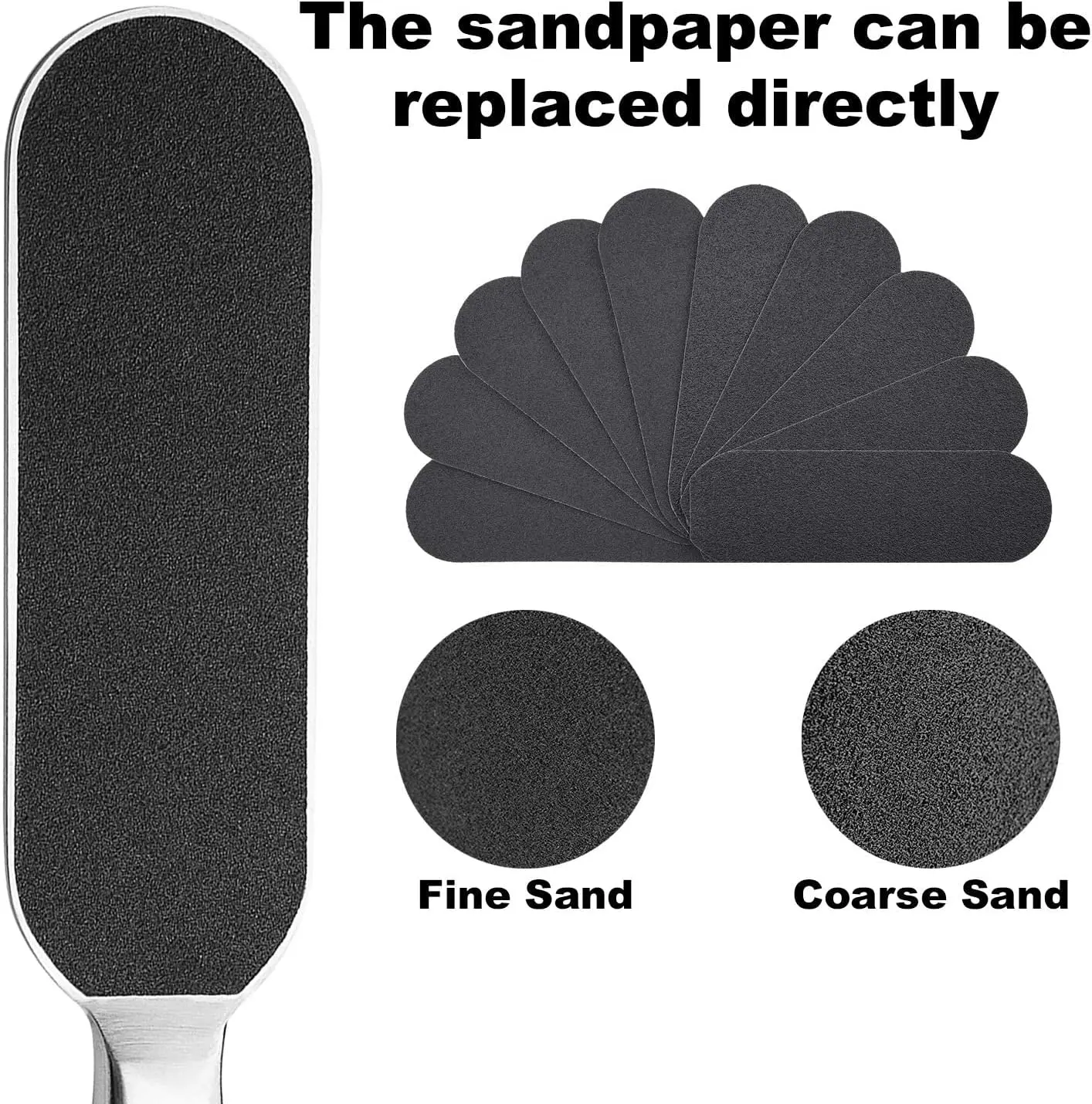 Профессиональный скребок для удаления омертвевшей кожи из нержавеющей стали педикюрная пилка ног сменные накладки