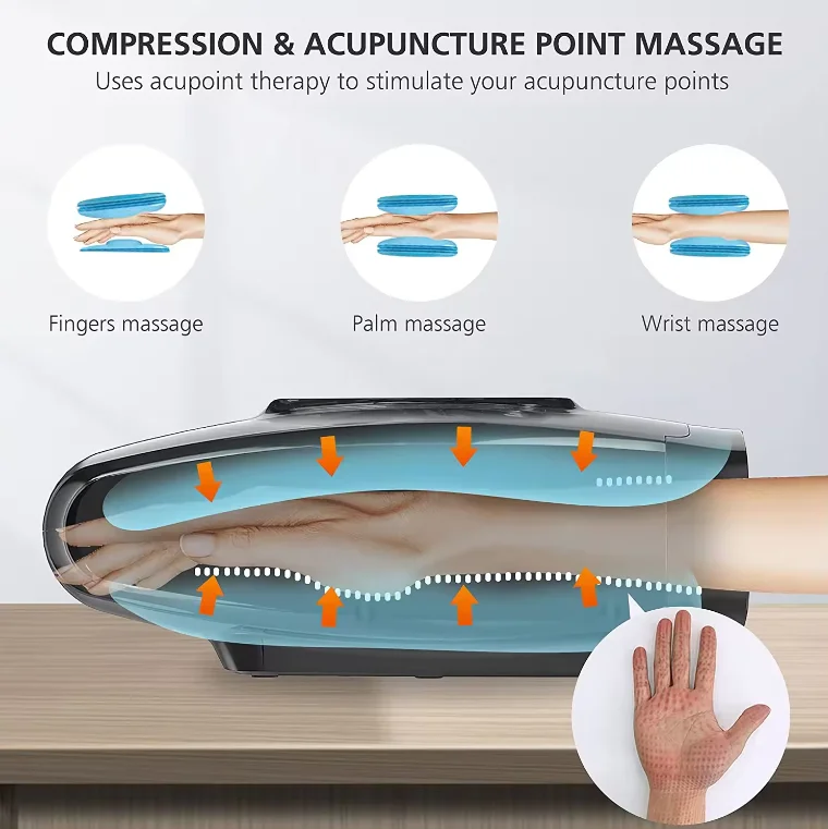 Intelligent Hand Massager Palm Wrist Finger Massager Mouse Electric Hand Massager