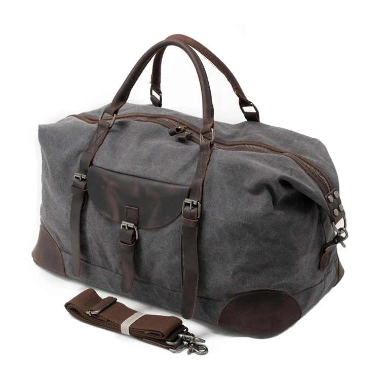 Soft and comfortable canvas cheap duffle bag men sport travel bags