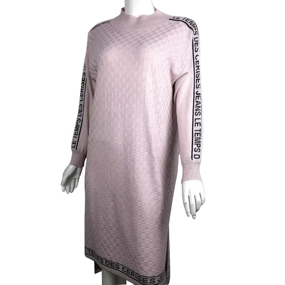 direct sales Retro style Fashion casual Over-the-Knee Box Knit Dress