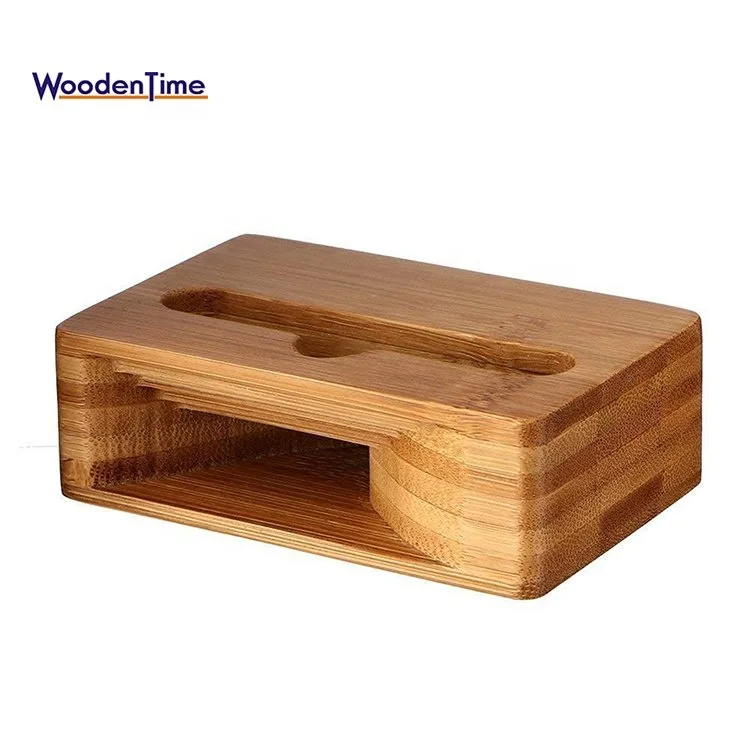Bamboo Wooden Mobile Cell Phone Stand Desktop Tablet Holder For Phone Ipad