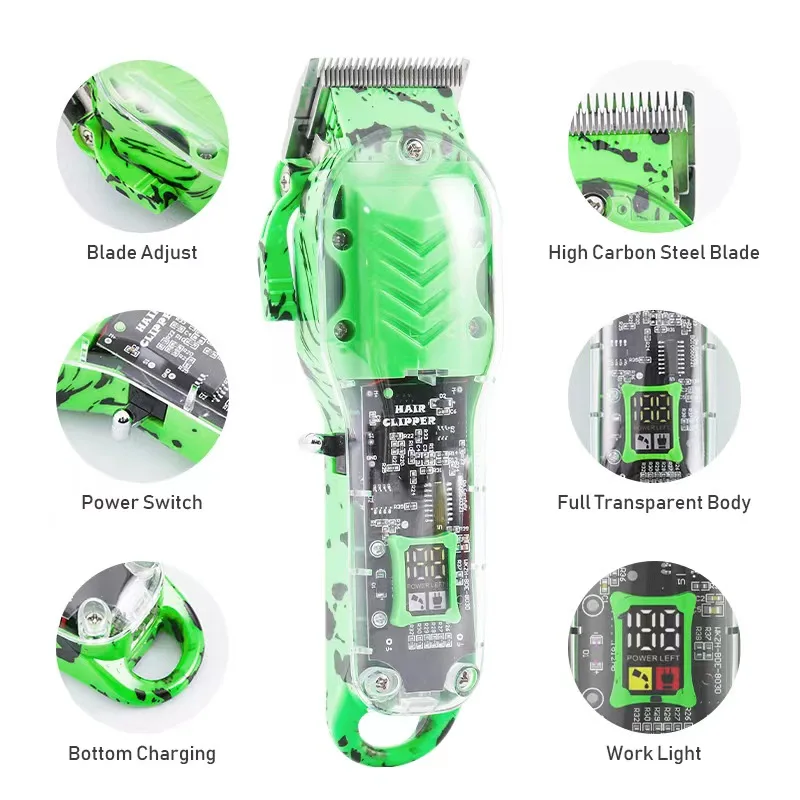 Hair Trimmer Cut Machine Wireless Transplant Electric Clippers Men Cordless Professional Hair Clipper