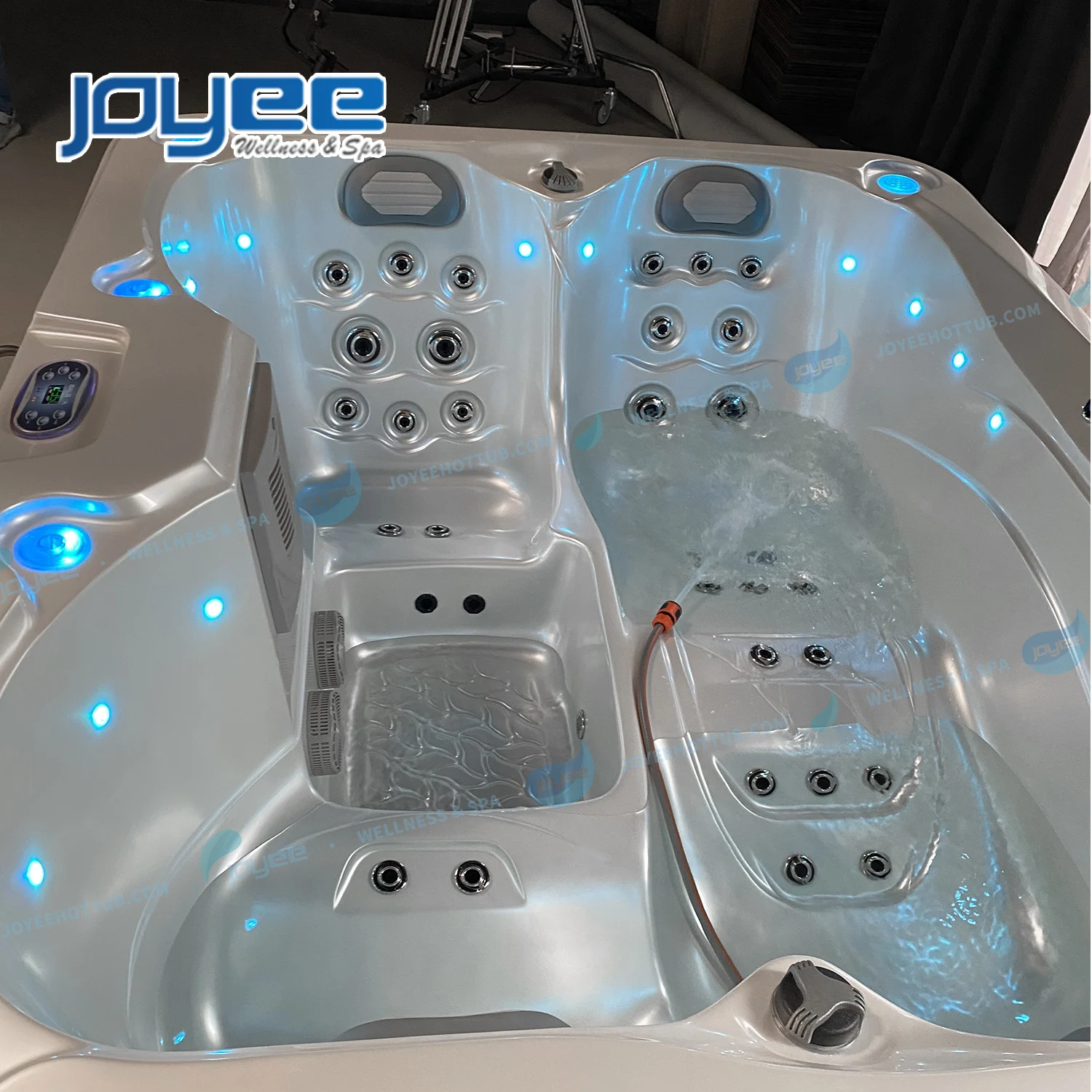 JOYEE Outdoor Acrylic Hot Tub Whirlpool hot tub heat pump 4 Persons hot tub Acrylic USA Style Balboa Whirlpool