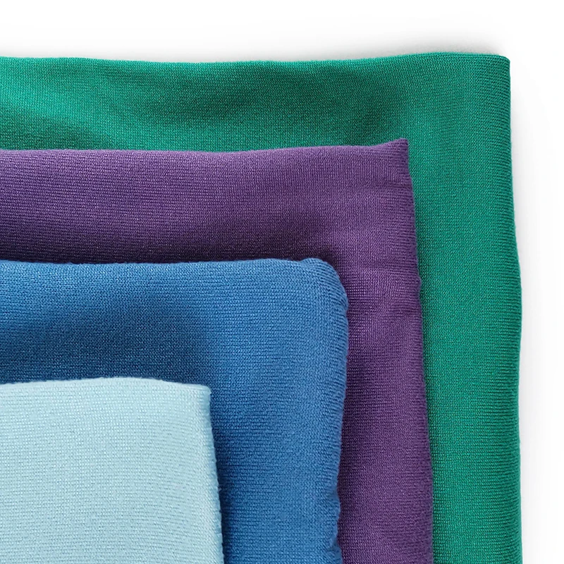  ESSE TEXTILE DTY 2 сторона матовая трикотажная ткань однотонная окрашенная для платья