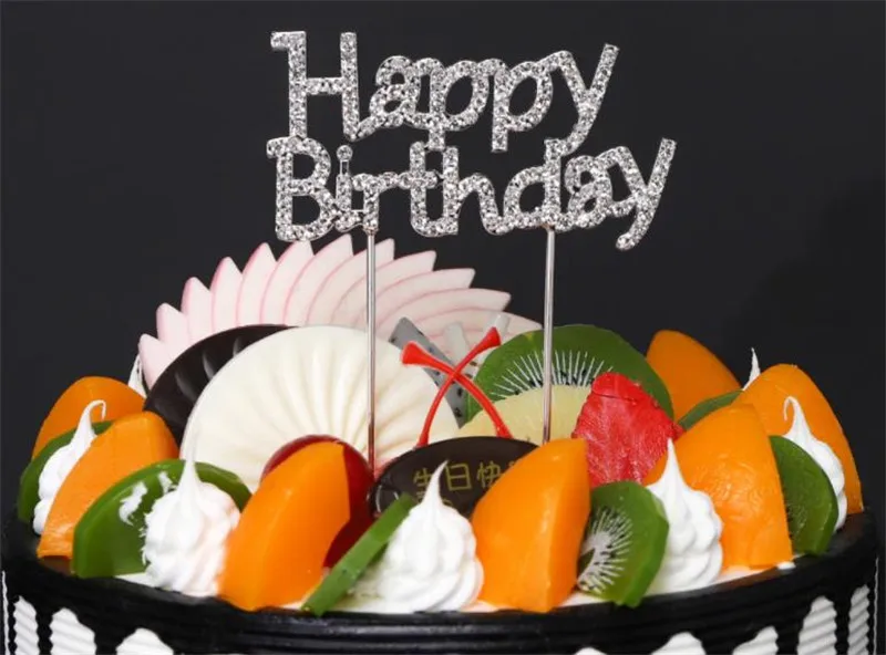 Cross-border Happy Birthday Cake Brand Crystal Cake Party