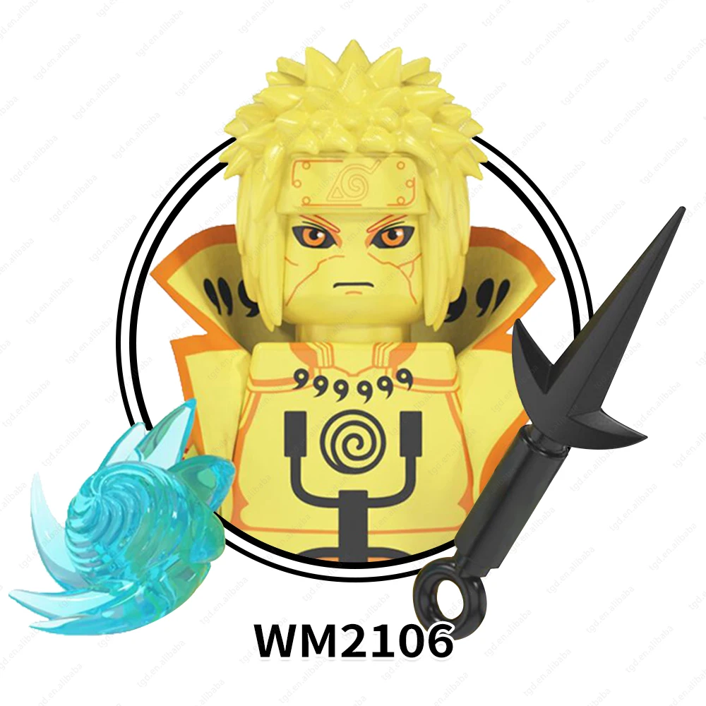 WM6108  Japanese Animation Yahiko Hoshigaki Kisame Figures Gifts Puzzle  Building Block Sets Educational Anime Toys Kids