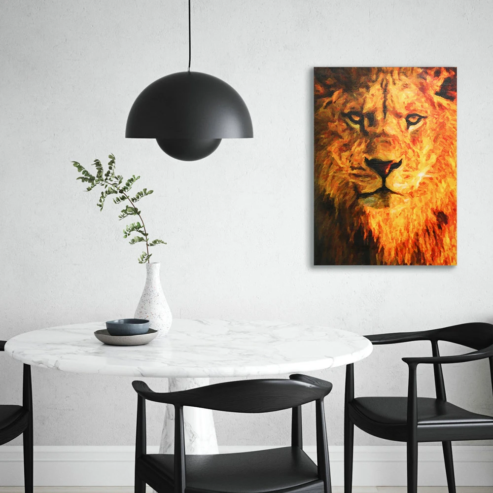 Высокое качество, профессиональная современная Картина на холсте с животными, ручная роспись, искусство для домашнего декора