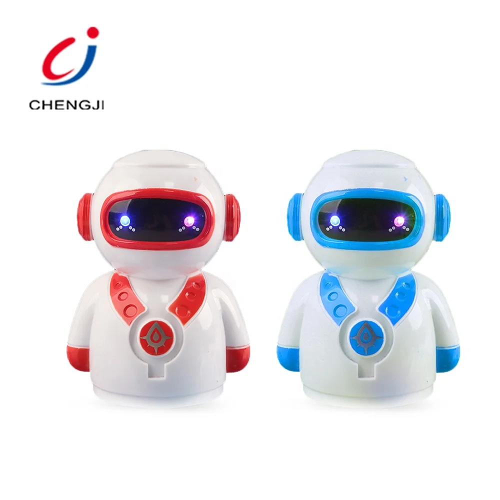 Popular children educational cheap battery cute musical kids robot toys with light