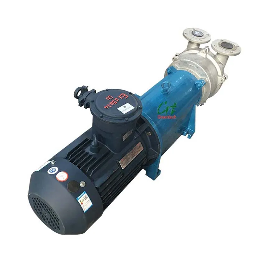 Work in the flammable Industrial Vacuum Pump Liquid Ring Vacuum Pumps Dual stage duplex stainless steel or titanium material