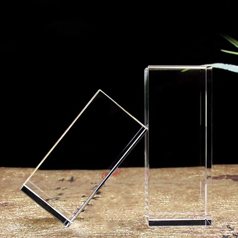 High Transparent Safety Hot Melt Brick Crystal Partition Wall Transparent Block Solid Crystal Glass Brick