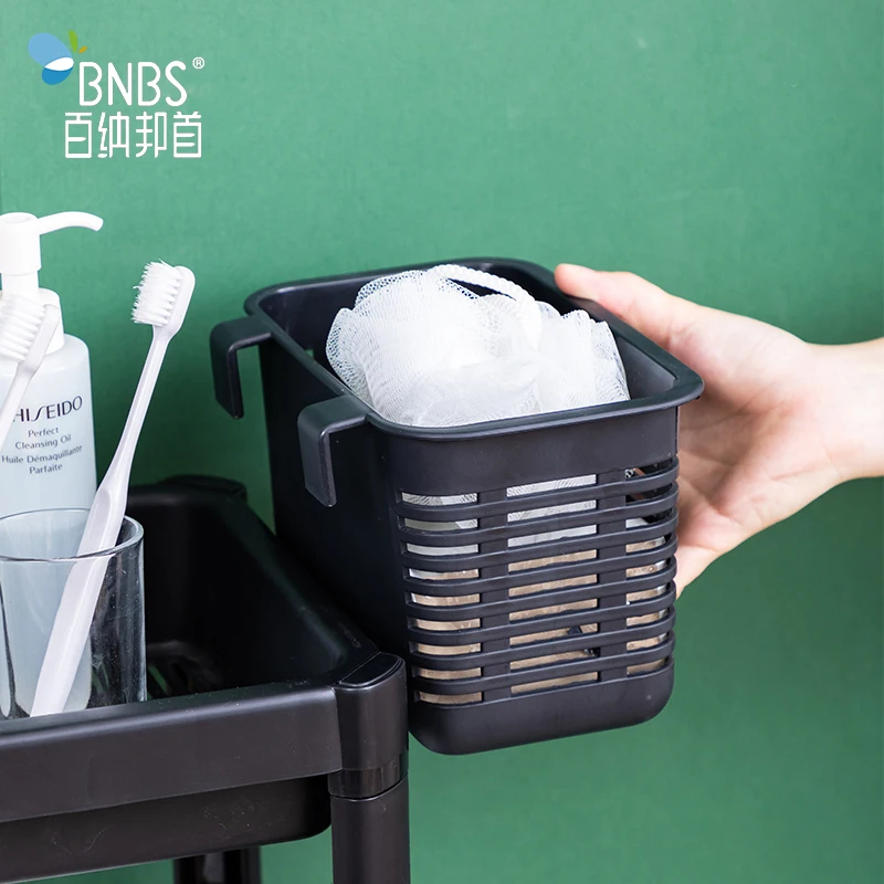 Multi-Purpose Bathroom Storage Rack Organizers Plastic Standing Storage Racks with Basket Bins