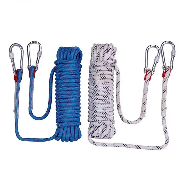 Factory price High Quality Hiking Rescue Fire Escape Rope 10mm 12mm  14mm 16mm 18mm 20mm Rock Safety Rope  Climbing Rope