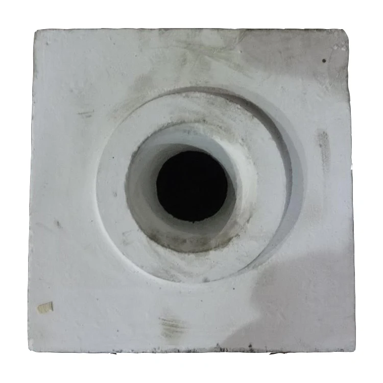 Hitech high quality corundum well brick and nozzle for steel ladle furnace