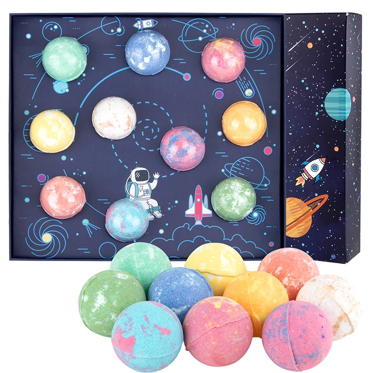 Beautiful private label bath fizzes bath bomb packaging gift sets spa bath bomb gift set