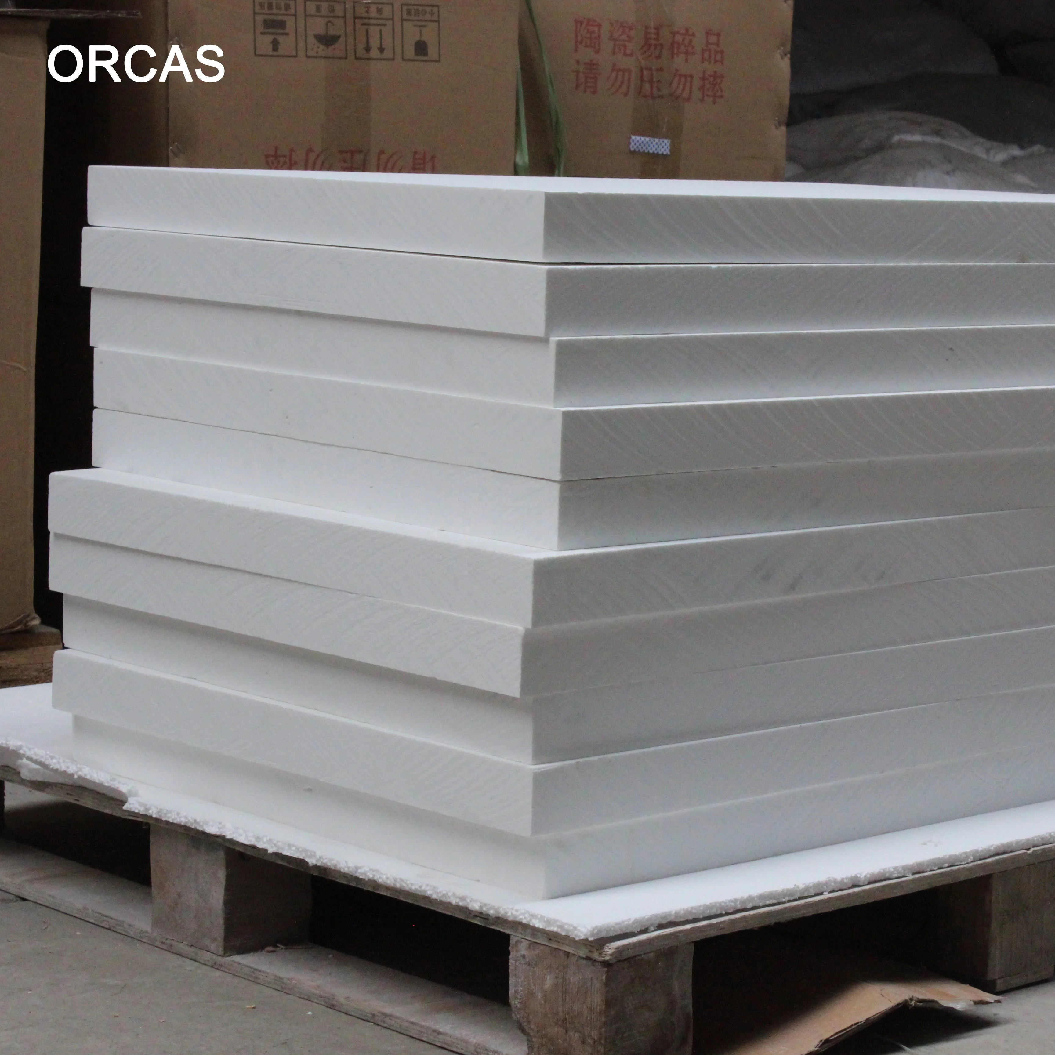 1800C High Temperature Insulation Polycrystalline Mullite Fiber Board for Industrial Furnace