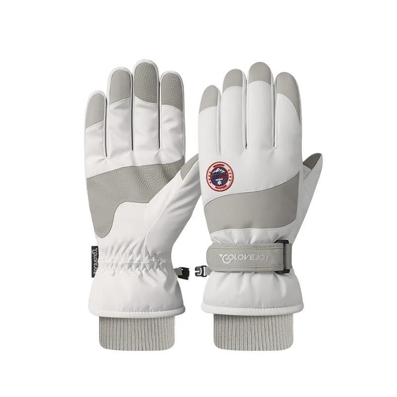 REXCHI SK29 Winter Snow Heating Waterproof Outdoor Extreme Skiing Thermal Snowboard Leather Ski Gloves