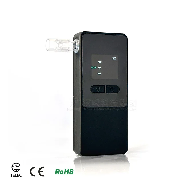 Fuel Cell Alkotester Breathalyser Alcohol Meter Bluetooth Mobile App AT808