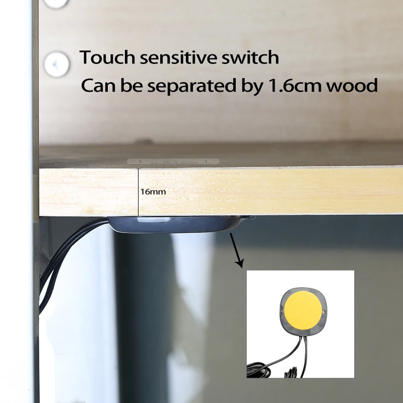LED touch sensor switch 12V 5A 60W can penetrate wood, tile, stone, plastic touch switch