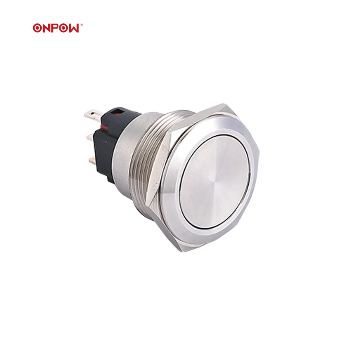 New products ! ONPOW61 19mm short body LED illuminated power symbol metal switch on off push button switch