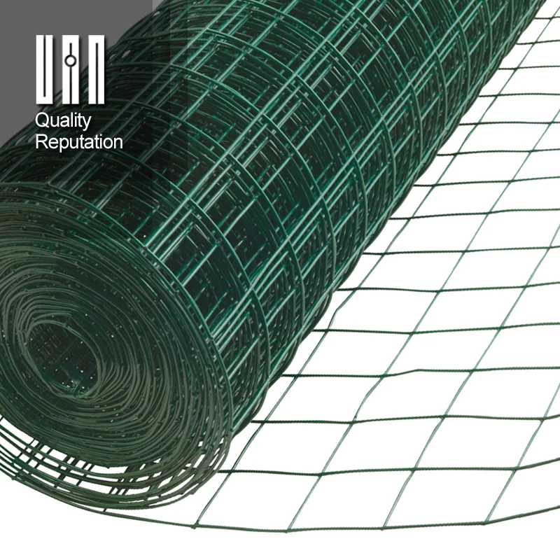 China Factory Seller Welding Coating Green Color 2x2 Galvanized Pvc Coated Welded Wire Mesh