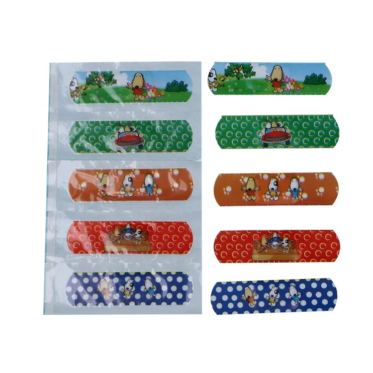 Custom Printed Waterproof Breathable Band First Aid Medical Adhesive Wound Bandages