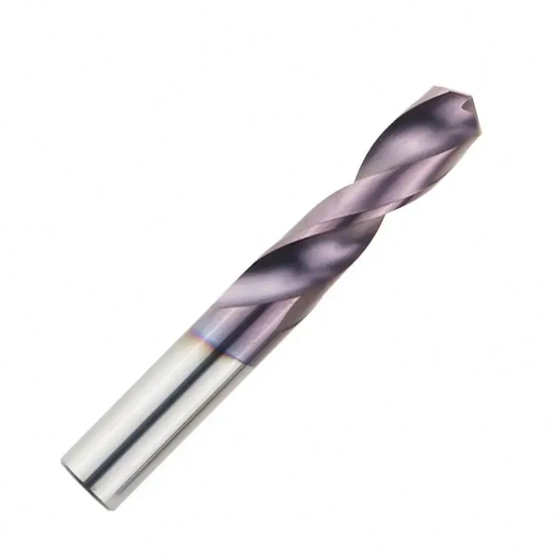 HRC65 Tungsten Carbide Drill Bits for Super Hard Metalworking CNC