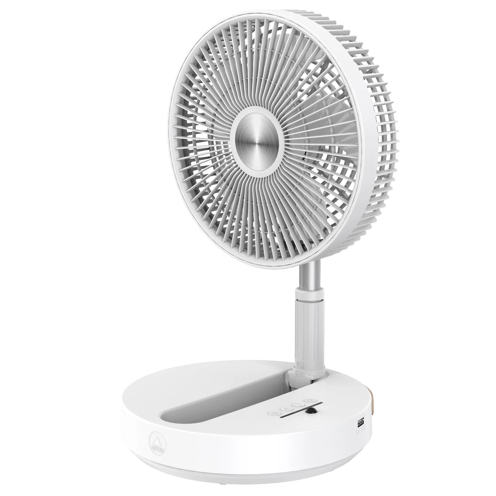 ADYSS P2000 foldable portable electric hand folding standing cooler blades adjustable height small rotatable base fan handle
