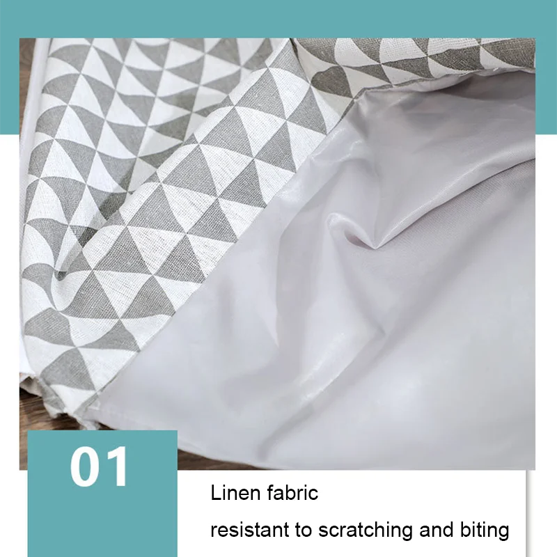 Hot Sale Foldable Nature Canvas Pet Teepee Tent Outdoor pet Nest House Tent Dog Bed Cat Bed