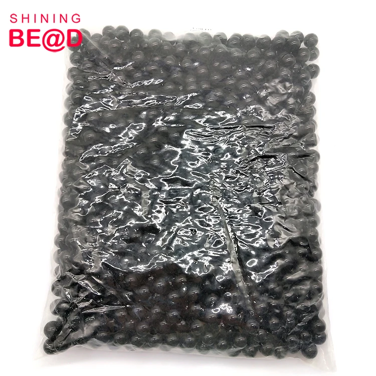 Оптом оптом 10 мм черный искусственный жемчуг ABS пластиковые круглые бусины без отверстий для изготовления ювелирных изделий аксессуары ручной работы