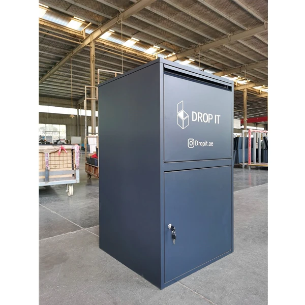 UAE Mailbox Large Parcel Drop Box Black Color Anti Theft Parcel Box Wall Mount Parcel Box Outdoor