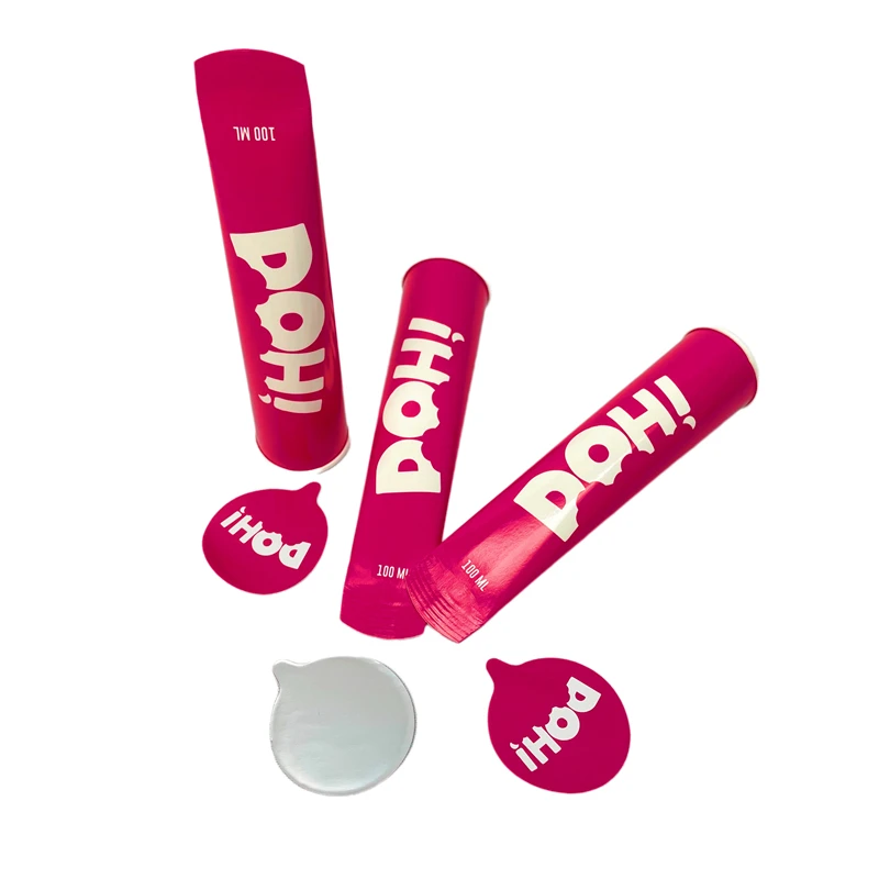 Recyclable custom logo printed ice cream tube callipo ice cream tube